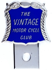 Picture of Chrome/Blue Machine Badge 40x40