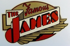 Picture of James Tank Red/Gold/Black/White Art Deco type, 100x65, 1937-46