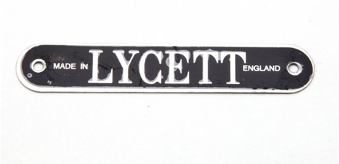 Picture of Lycett 'Made in England' Badge for seats and saddles.