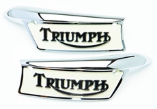 Picture of Tank Badges Triumph (82-9700/9701) - 1960's 1970's (Pair)