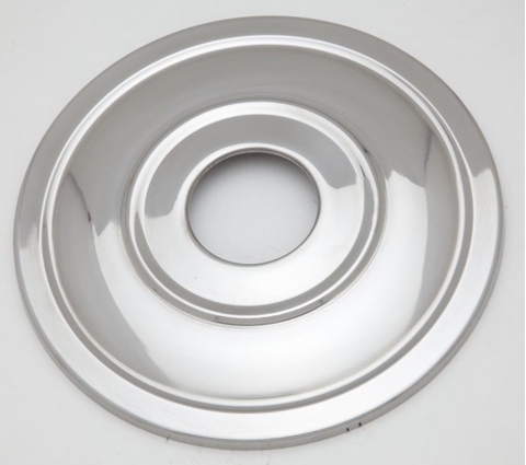 Picture of Stainless Steel 7" Wheel Trim/Hub cover Single leading shoe (SLS).Diameter 8". Fits Triumph 3TA,5TA,T100,6T etc (1958-68).