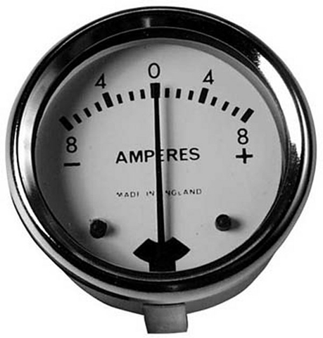 Picture of Ammeter White Face 1-3/4"