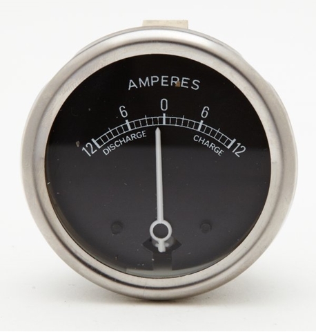 Picture of Ammeter Black Face 2"