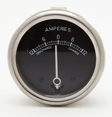 Picture of Ammeter Black Face 2"