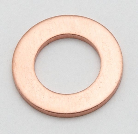 Picture of Triumph push rod Copper sealing washer. 9/16" x 5/16".Sealing washer on primary chaincase Triumph T140/T120