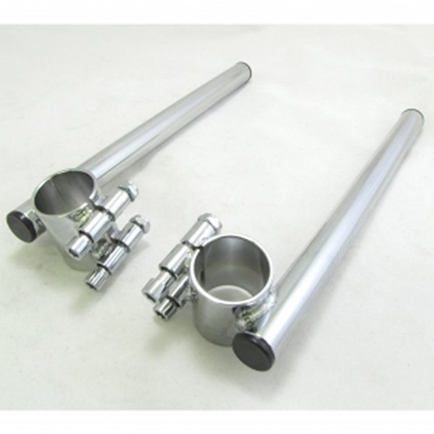 Picture of Clip On Handlebar - Pair of Universal 34mm (1-11/32") Clip on Handlebars. Can be fitted on almost any motorcycle with 34mm fork tubes and 7/8" controls.