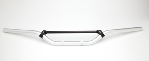 Picture of Trial Handlebar - Universal Braced Alloy Trail Handlebar in anodised silver, 7/8"