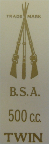 Picture of BSA R.No.Pl.Brk