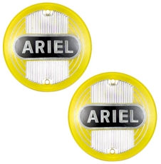 Picture of Pair of Yellow Ariel Round plastic tank badges