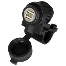 Picture of Weatherproof dual USB power supply socket.
