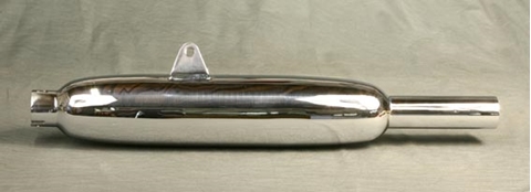 Picture of BSA Silencer for B31, B33 swinging arm models (1954-57).