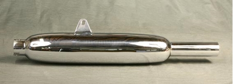 Picture of BSA Silencer for B31, B33 swinging arm models (1954-57).