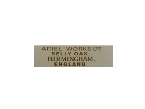 Picture of Ariel R/No/Plate