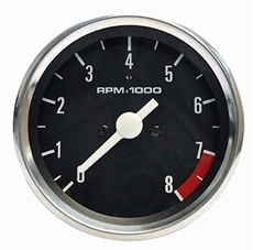 Picture of Tachometer - Triumph/BSA/Norton 1978 onwards. Veglia Type, Black face. Drive Ratio 4 - 1