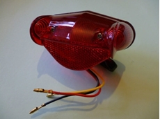 Picture of Replica Wipac rear lamp. As fitted to BSA Bantam D7,D10,D14,B175, C10L, Triumph T20B Super Cub and Ariel Colt models, AJS/Matchless lightweights, Francis Barnett, as well as Sunbeam models.