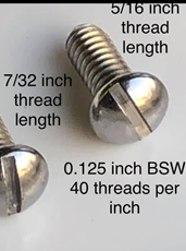 Picture of Domed Head Screws. For Calibration Disc Pointer