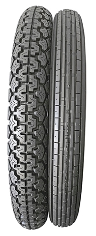 Picture of Pair of Servis Classic Motorcycle Tyres.